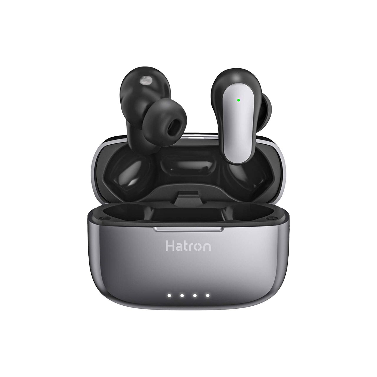 ایرفون بی سیم Hatron مدل HTW850P (6 میکروفون ANC+ENC) - مشکی